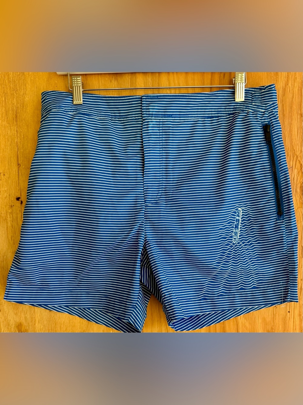 Ted Baker London Blue Striped Swim Trunks Board Shorts Size 3 NWT Large